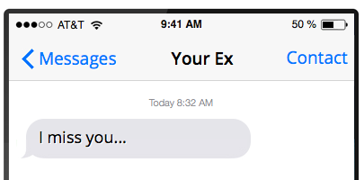 Missing u text messages