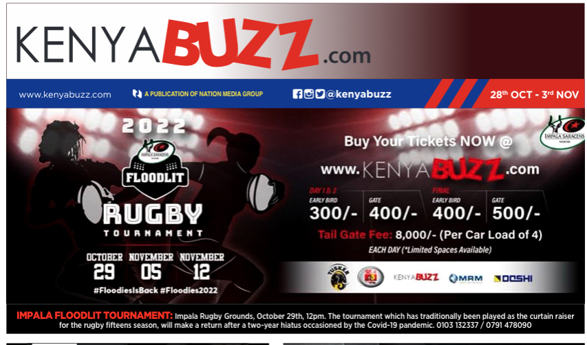 KenyaBuzz Weekly ePaper: Floodlit, Black Mamba Man Kenya Tour & Social Sunday Fashion Brunch
