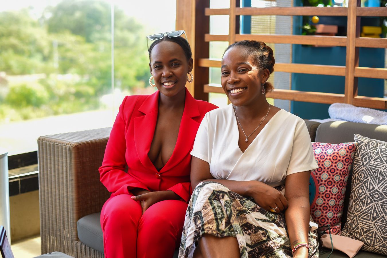 From Left Diane Nthurima-CEO Kamike Creative Agency _ Hautemonde and Fiona Kwatemba-CEO ONA Consultancy
